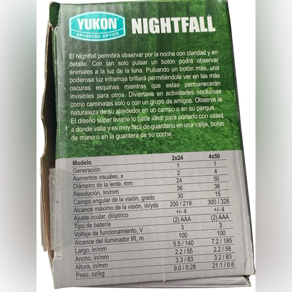 Nightfall 4x50 Night Vision Binoculars - Black in Box W/ Manual Sports Hunting